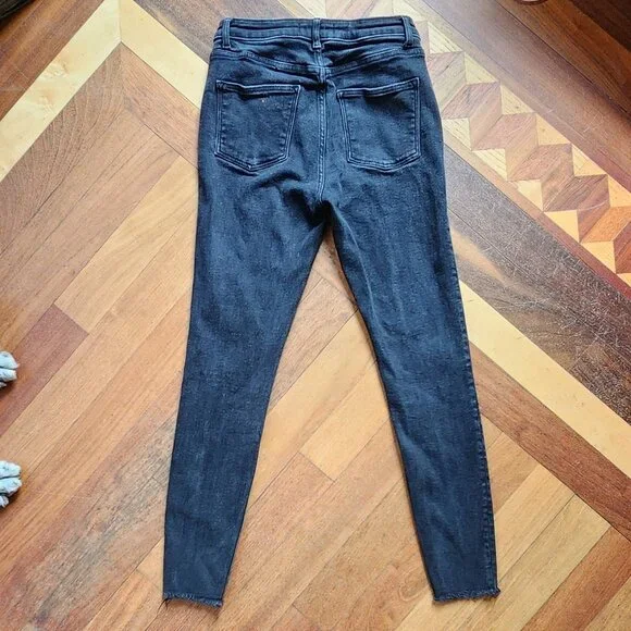 Denim&Co Faded Black Skinny Jeans Size 8